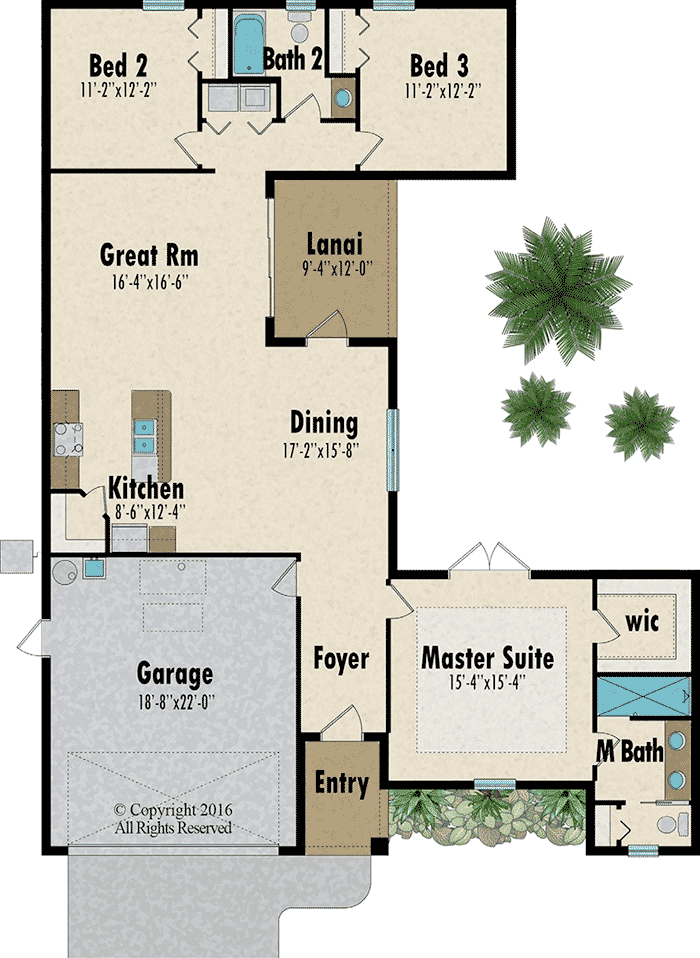 The Courtyard floorplan - Capitol Homes